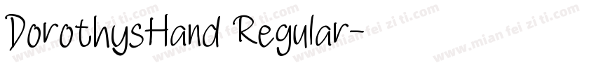 DorothysHand Regular字体转换